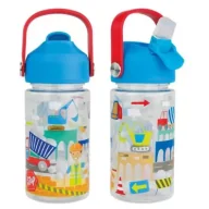 Bidony dla dzieci - Floss & Rock Butelka tritanowa 450ml Na budowie - miniaturka - grafika 1