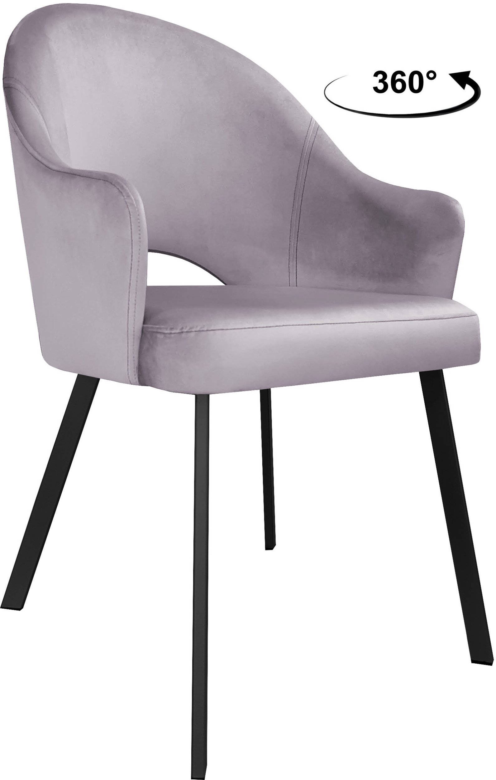 Krzesło obrotowe Velvet podstawa Profil czarna MG55