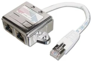 Assmann Adapter RJ45 na kablu / 2x gniazdo RJ45 kat.5e - Kable komputerowe i do monitorów - miniaturka - grafika 7