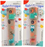Zabawki kreatywne - Kalejdoskop Dla Dzieci Luneta Edukacyjny Kolorowe Zwierzęta Leśne Obracany - miniaturka - grafika 1