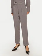 Spodnie damskie - ACCESS FASHION Chinosy 44-5077-504 Szary Regular Fit - miniaturka - grafika 1