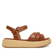 Buty dla dziewczynek - Sandały Tommy Hilfiger T3A2-34293-0326 Brązowy - miniaturka - grafika 1