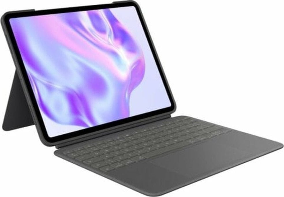 Logitech Logitech Combo Touch - Tastatur und Foliohulle - mit Trackpad - hinterleuchtet - Apple Smart connector - QWERTY - Spanisch - Graphite - fur Apple 13-inch iPad Pro M4