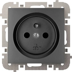 Elektro-Plast Vestra Gniazdo 2P+Z bez ramki podtynkowe IP20 czarny 3833-19 - Gniazdka elektryczne - miniaturka - grafika 1