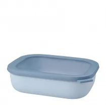Mepal Mepal Cirqula Oblong Nordic Blue 2 L Niebieska Miska Kuchenna Plastikowa Z Pokrywką - Miski i półmiski - miniaturka - grafika 1