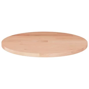 Okrągły blat do stolika, Ø30x1,5 cm, surowe drewno dębowe - Blaty meblowe i parapety okienne - miniaturka - grafika 1
