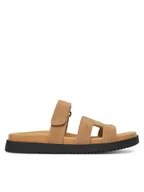 Klapki i japonki damskie - DeeZee Klapki DZ-S1 Beżowy - miniaturka - grafika 1