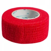 Apteczki i materiały opatrunkowe - Stokban, Bandaż elastyczny samoprzylepny 2,5cmx4,5 m, Czerwony - miniaturka - grafika 1