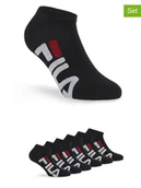 Skarpetki męskie - Fila Skarpety (6 par) w kolorze czarnym do sneakersów - miniaturka - grafika 1