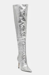 Steve Madden kozaki Epic damskie kolor srebrny na szpilce SM11003361 - Kozaki damskie - miniaturka - grafika 1