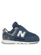 Buty dla chłopców - New Balance Sneakersy I5742MJ Granatowy - miniaturka - grafika 1