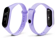 Akcesoria do smartwatchy - Zamienna Silikonowa Opaska Pasek Do Xiaomi Mi Band 4 / Mi Band 3 Lawendowa - miniaturka - grafika 1