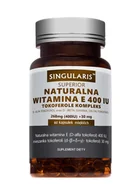 Włosy, skóra, paznokcie - SINGULARIS Singularis Naturalna Witamina E Tokoferole Kompleks 400 IU x 60 kaps - miniaturka - grafika 1
