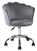 Fotele i krzesła biurowe - Fotel Obrotowy Rose Velvet Bluvel 14 Szary - miniaturka - grafika 1