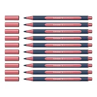 Pióra kulkowe - Schneider ML05001081 Metallic Rollerball długopis (grubość kreski 0,4 mm, tusz wysokometaliczny, szybkoschnący, obudowa z 88% biologicznego tworzywa sztucznego) 10 sztuk w kolorze vintage red metallic - miniaturka - grafika 1