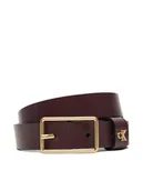 Paski - Calvin Klein Pasek Damski Square Buckle Ck Loop 25Mm LV04F7050G Bordowy - miniaturka - grafika 1