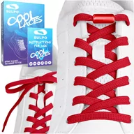 Akcesoria obuwnicze - Sznurówki bez wiązania z zapinkami do butów dla dzieci dorosłych czerwone - miniaturka - grafika 1