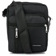 Torby męskie - Torba Saszetka Męska Na Ramię Sportowa Torebka Raportówka Pojemna Czarna - miniaturka - grafika 1