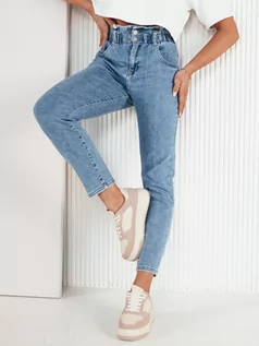 Spodnie damskie - Spodnie damskie jeansowe COSTIER jasnoniebieskie Dstreet UY1947 - grafika 1
