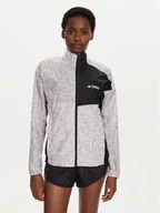 Kurtki i kamizelki sportowe damskie - adidas Kurtka do biegania Terrex Trail Running IW9245 Écru Regular Fit - miniaturka - grafika 1