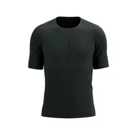 Koszulki sportowe męskie - COMPRESSPORT Koszulka biegowa PRO RACING SS T-SHIRT black - miniaturka - grafika 1