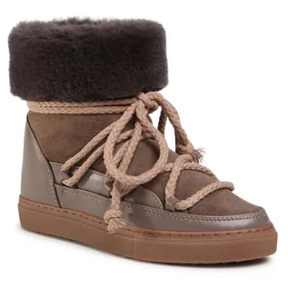 Buty sportowe damskie - Buty INUIKII - Snker Classic High 70207-005 Taupe - grafika 1