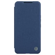 Etui i futerały do telefonów - Nillkin Qin Cloth Pro Case etui Samsung Galaxy S23+ pokrowiec z klapką osłona na aparat niebieskie - miniaturka - grafika 1
