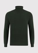 Swetry męskie - Sweter z golfem w kolorze zielonym - miniaturka - grafika 1