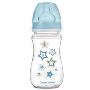 Canpol babies Antykolkowa butelka szerokootworowa EasyStart 35/217 niebieska 240 ml 1 szt - Butelki dla niemowląt - miniaturka - grafika 1