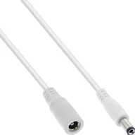 Kable komputerowe i do monitorów - InLine InLine® DC extension cable, DC plug male/female 5.5x2.5mm, AWG 18, white, 3m - miniaturka - grafika 1