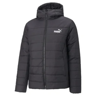 Męska kurtka puchowa pikowana PUMA ESS Hooded Padded Jacket - Kurtki i kamizelki sportowe męskie - miniaturka - grafika 1