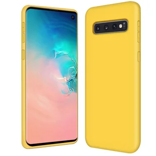 Pokrowiec ochronny na telefon komórkowy Samsung Galaxy S10 silikonowo-żelowe etui na telefon komórkowy, żółte - Etui i futerały do telefonów - miniaturka - grafika 1