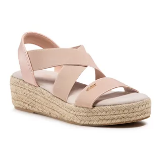 Espadryle damskie - Big Star Espadryle HH274413 Pink - grafika 1