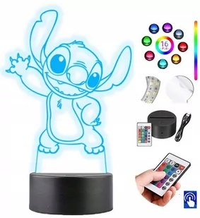 Lampka Nocna Lilo I Stich 16 Kolorów Led Plexido Na Biurko - Lampy stojące Lampka Nocna Lilo I Stich 16 Kolorów Led Plexido Na Biurko - Lampy stojące - miniaturka - grafika 1