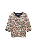 Koszulki i topy damskie - TOM TAILOR T-shirt damski, 32369 - Small Grey Tie Dye Floral, XS - miniaturka - grafika 1