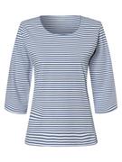 Bluzki damskie - Apriori - Koszulka damska, niebieski|biały - miniaturka - grafika 1