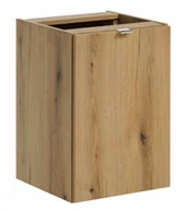 Szafki łazienkowe - Szafka łazienkowa z koszem na pranie w kolorze dąb L4-E91 - miniaturka - grafika 1