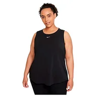 Kamizelki damskie - Nike Damska kamizelka W Nk One Luxe Df Std Tank Vest, czarny/odblaskowy srebrny, XL - miniaturka - grafika 1