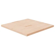 Blaty meblowe i parapety okienne - Kwadratowy blat do stolika, 90x90x4 cm, surowe drewno dębowe - miniaturka - grafika 1