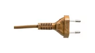 Listwy zasilające - zamel Sznur przyłączeniowy z wyłącznikiem SP/W-190cm złoty SP/W-190/2X0,5/-ZLO YNS10000504 PRW10000142 - miniaturka - grafika 1