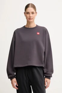 The North Face bluza Redbox damska kolor szary z aplikacją NF0A8EFY0SA1 - Bluzy damskie - miniaturka - grafika 1