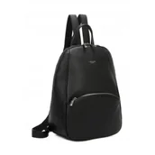 Plecaki - Stylowy Miejski Plecak Damski LUIGISANTO Czarny Skóra Ekologiczna - miniaturka - grafika 1