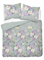 Pościel - Pościel 220x200 szara kwiaty 5258 A Bawełna 2024 - miniaturka - grafika 1