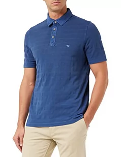 Camel Active Męska Koszulka Polo z Rękawami do Łokci, Dark Blue P21, M - Koszulki męskie - miniaturka - grafika 1