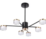 Lampy sufitowe - LED Żyrandol 6xLED/6W/230V 3000-6500K śr. 59 cm złoty/czarny - miniaturka - grafika 1