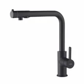 Baterie kuchenne - BLUE WATER ROYAL CZARNY MAT BATERIA Z PODŁĄCZENIEM DO WODY FILTROWANEJ CZARNY MAT - miniaturka - grafika 1