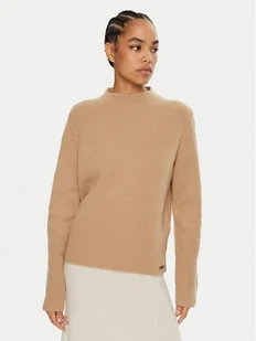 Calvin Klein Sweter K20K207426 Brązowy Relaxed Fit - Swetry damskie - miniaturka - grafika 1