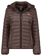 Kurtki damskie - Geographical Norway Kurtka pikowana "Atika" w kolorze brązowym - miniaturka - grafika 1