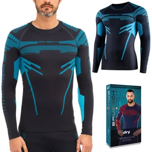 Bluza Męska Termoaktywna Koszulka Długi Rękaw Brubeck Dry - Xxl - Koszulki męskie - miniaturka - grafika 1