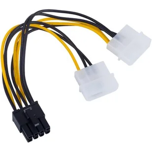 Akyga Kabel adapter AK-CA-29 2x Molex (M) - PCI-Express 8 pin (M) 0,15m AK-CA-29 - Kable komputerowe i do monitorów - miniaturka - grafika 1